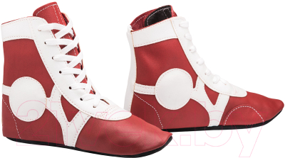 Обувь для самбо RuscoSport SM-0102 (красный, р-р 31)