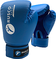 Боксерские перчатки RuscoSport 10oz (синий) - 