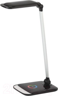 Настольная лампа ЭРА NLED-460-14W-BK-S (черный/серебро)