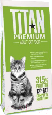 Сухой корм для кошек Titan Premium Adult (15кг)