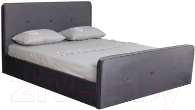 Двуспальная кровать Atreve Emily 2 (темно-серый)