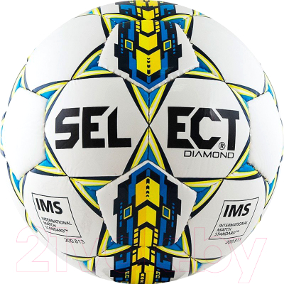 Футбольный мяч Select Diamond 5 (белый/желтый/синий)