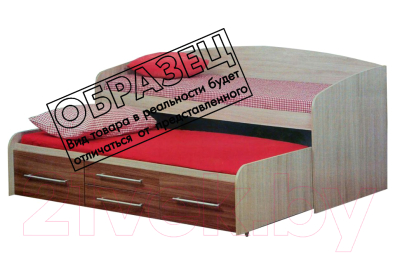 Двухъярусная выдвижная кровать Олмеко Адель-5 (дуб линдберг)