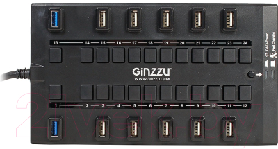 USB-хаб Ginzzu GR-328UAB