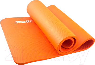 Коврик для йоги и фитнеса Starfit FM-301 NBR (183x58x1.5см, оранжевый)