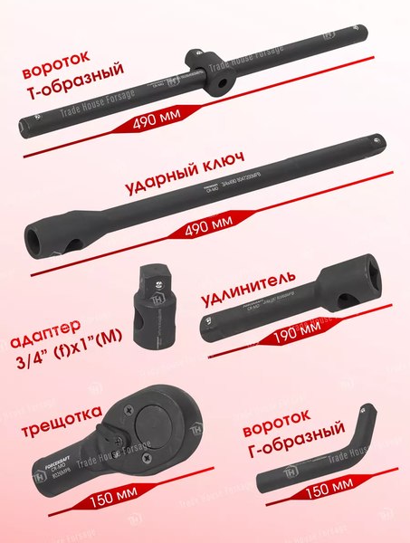 Гаечный ключ ForceKraft FK-68262-5MPB(16216)