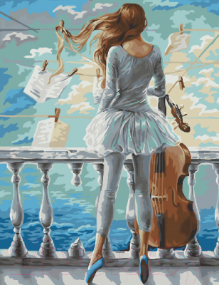 Картина по номерам Picasso Море и виолончель (РС4050365)