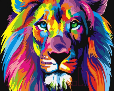 Картина по номерам Picasso Радужный лев (PC5065032)