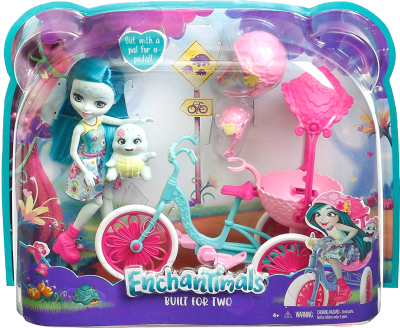 Кукла с аксессуарами Mattel Enchantimals Прогулка на велосипеде с питомцем FJH11/FCC65