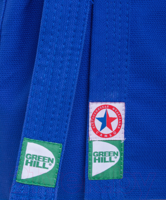 Куртка для самбо Green Hill JS-302 (р-р.3/160, синий)
