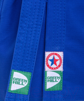 Куртка для самбо Green Hill JS-302 (р-р.6/190, синий)