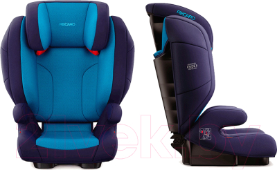 Автокресло Recaro Monza Nova Evo (carbon black) - Общий вид кресла в синем цвете