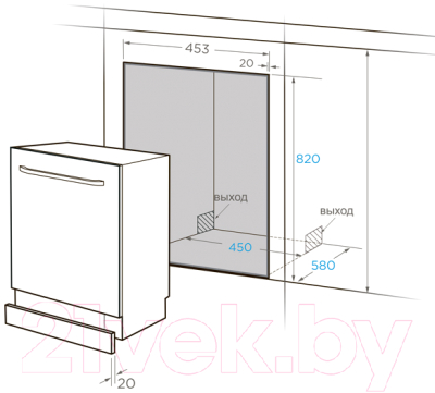 Посудомоечная машина Midea MID45S510