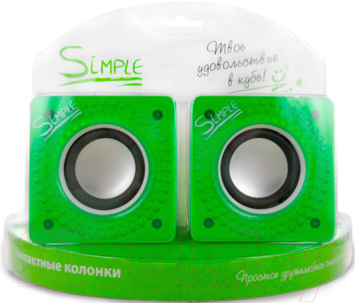 Мультимедиа акустика CBR Simple S27 (зеленый)