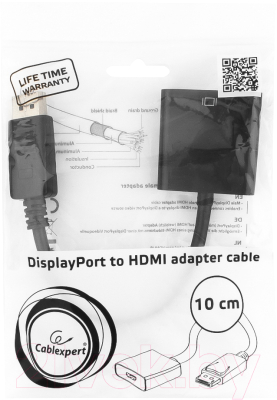 Адаптер Cablexpert A-DPM-HDMIF-002 (черный)