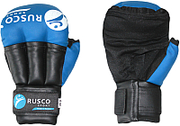 Перчатки для рукопашного боя RuscoSport Синий (р-р 6) - 