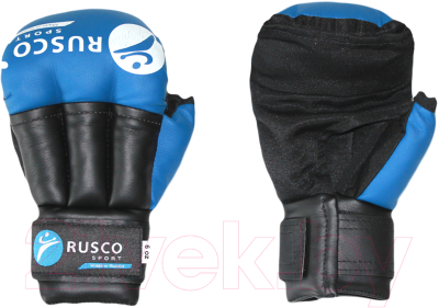 Перчатки для рукопашного боя RuscoSport Синий (р-р 6)