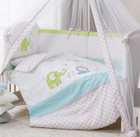 Комплект постельный для малышей Perina Джунгли / ДЖ7-01.1 (7 предметов) - 
