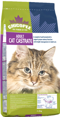 Сухой корм для кошек Chicopee Adult Cat Castrate (2кг)