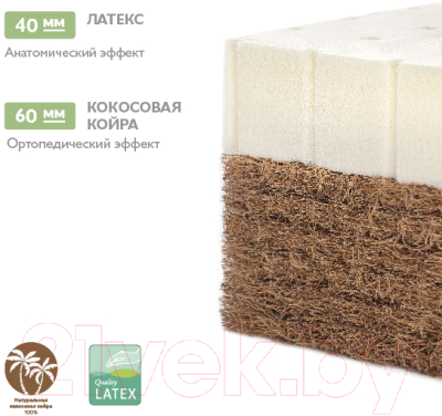 Матрас в кроватку Plitex Bamboo Comfort ББ-01/1