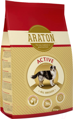 Сухой корм для собак Araton Adult Active / ART24139 (15кг)