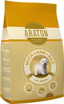 Сухой корм для собак Araton Adult Lamb & Rice / ART24142 (15кг)