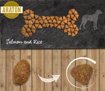 Сухой корм для собак Araton Adult Salmon & Rice / ART44786 (15кг)