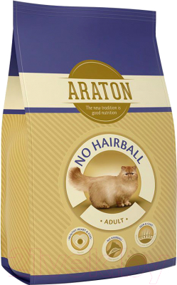 Сухой корм для кошек Araton Cat Adult No Hairball Chicken & Beef / ART24135 (1.5кг)