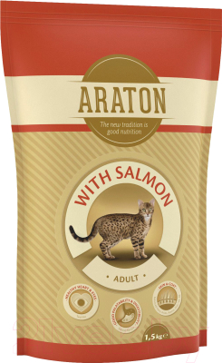 Сухой корм для кошек Araton Cat Salmon & Chicken / ART24133 (1.5кг)