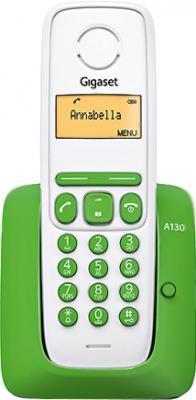 Беспроводной телефон Gigaset A130 (зеленый) - общий вид