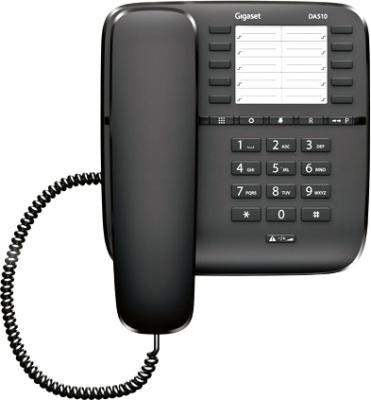 Проводной телефон Gigaset DA510 (черный) - общий вид