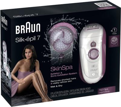 Эпилятор Braun Silk-epil 7 SkinSpa 7921 - упаковка