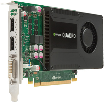 Видеокарта HP NVIDIA Quadro K2000 2GB Graphics (C2J93AA) - общий вид