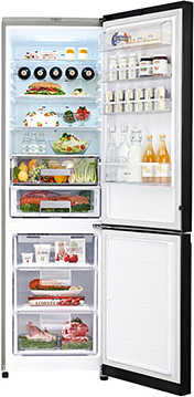 Холодильник с морозильником LG GA-B489TGMR - внутренний вид
