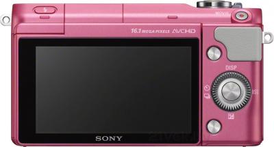Зеркальный фотоаппарат Sony NEX-3NLP - вид сзади