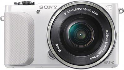 Беззеркальный фотоаппарат Sony NEX-3NLW - вид спереди