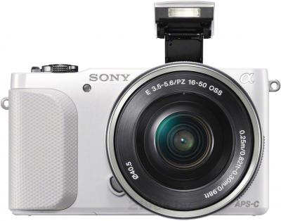 Беззеркальный фотоаппарат Sony NEX-3NLW - вид спереди