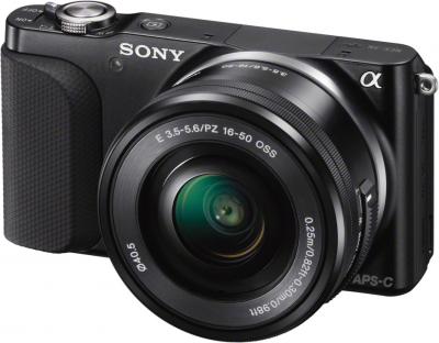 Беззеркальный фотоаппарат Sony NEX-3NYB - общий вид