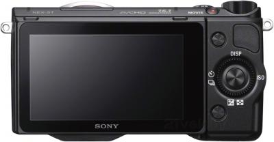 Беззеркальный фотоаппарат Sony NEX-5TLB - вид сзади