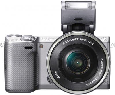 Беззеркальный фотоаппарат Sony NEX-5TLS - вид спереди