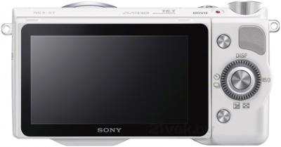 Беззеркальный фотоаппарат Sony NEX-5TLW - вид сзади