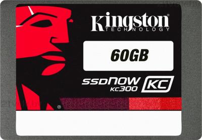 SSD диск Kingston SSDNow KC300 60GB (SKC300S37A/60G) - фронтальный вид
