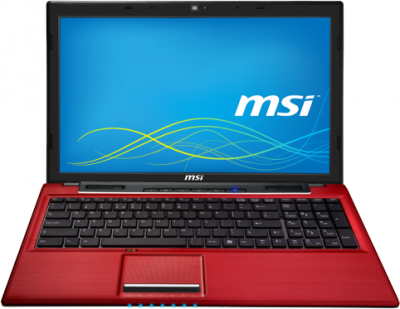 Ноутбук MSI CR61 0M-889XBY (Red) - фронтальный вид