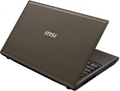 Ноутбук MSI CR61 0M-808XZA (Bronze) - вид сзади