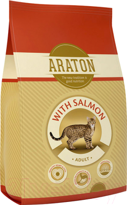 Сухой корм для кошек Araton Cat Salmon & Chicken / ART24134 (15кг)