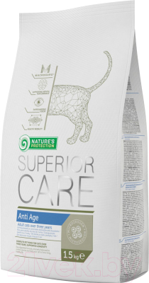 Сухой корм для кошек Nature's Protection Superior Care Anti Age Cat / KIK25581 (15кг)