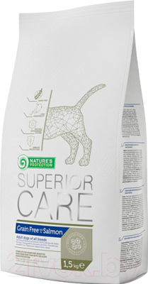 Сухой корм для собак Nature's Protection Superior Care Grain Free Salmon / NPS45285 (1.5кг)