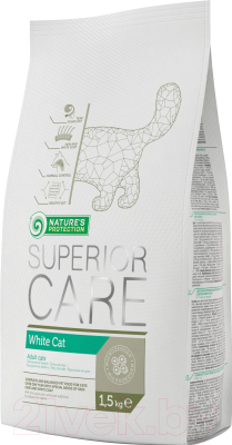 Сухой корм для кошек Nature's Protection Superior Care White Cat / NPS45085 (1.5кг)