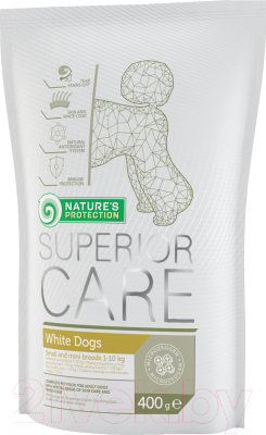 Сухой корм для собак Nature's Protection Superior Care White Dog Small Breed Adult / NPS45071 (400г)