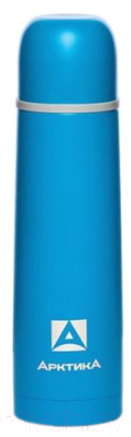 Термос для напитков Арктика 102-500 пластиковое напыление (синий)